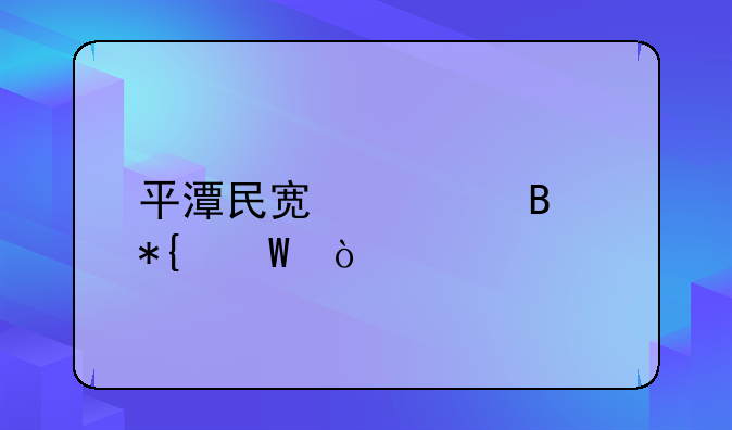 平潭民宿管理辦法？
