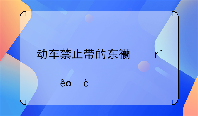 動(dòng)車禁止帶的東西有那些？