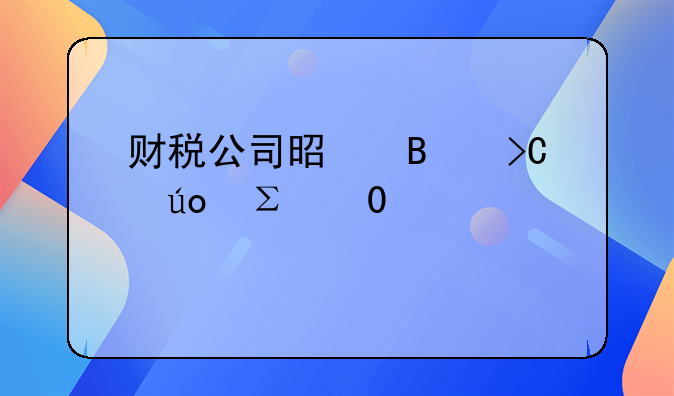 財稅公司是否提供注冊+記賬打包優(yōu)惠？2025年企業(yè)價格詳細(xì)說明